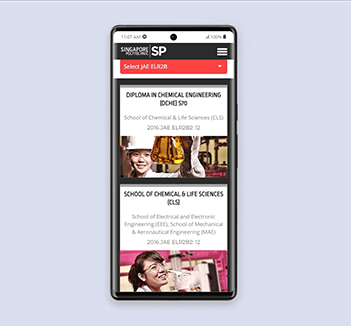 Course Finder for Singapore Polytechnic